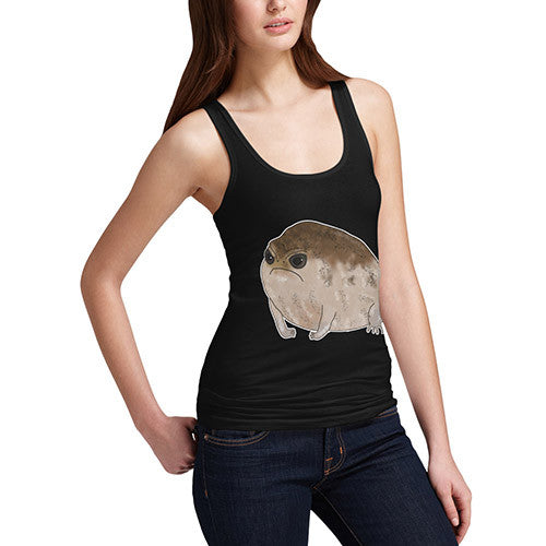 Women's Funny Grumpy Toad Tank Top