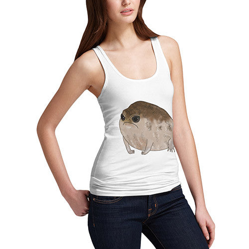 Women's Funny Grumpy Toad Tank Top