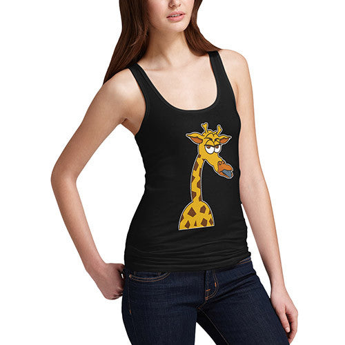 Women's Funny Grumpy Giraffe Tank Top