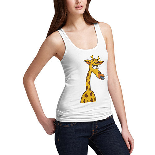 Women's Funny Grumpy Giraffe Tank Top