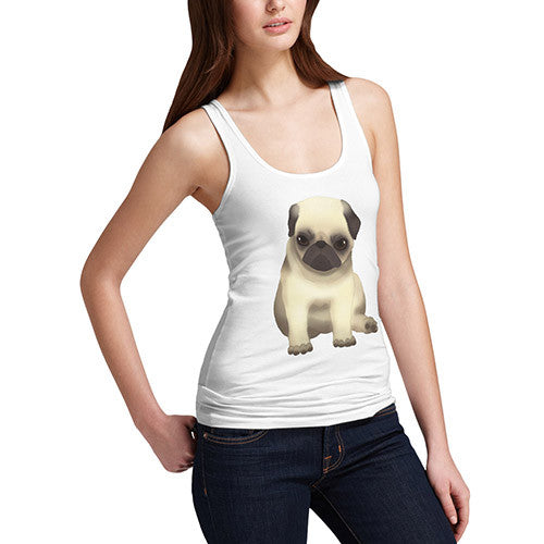 Women's Funny Grumpy Pug Tank Top