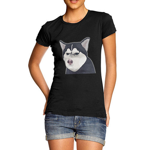 Women's Funny Grumpy Husky T-Shirt