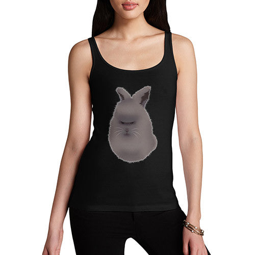 Women's Grumpy Bunny Funny Joke Tank Top