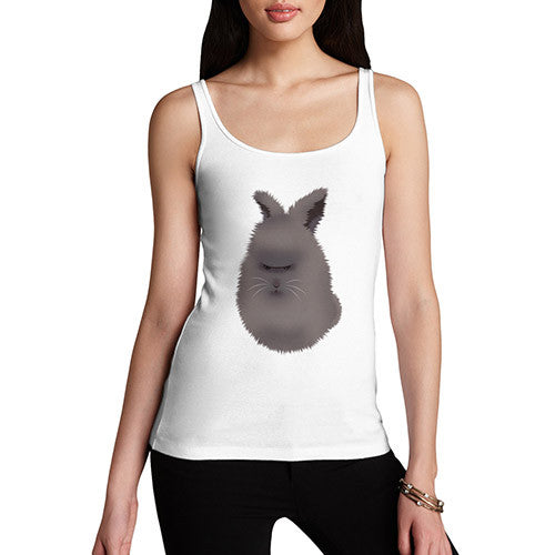 Women's Grumpy Bunny Funny Joke Tank Top