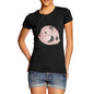 Women's Funny Grumpy Pig T-Shirt