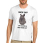 Men's Back Off Grumpy Rabbit Funny T-Shirt