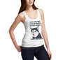 Women's I Hate Them Both Grumpy Husky Joke Tank Top