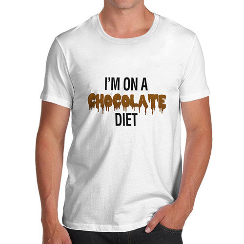 Men's I'm On a Chocolate Diet Funny T-Shirt