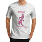 Mens Bite My Fluffy Pink Ass Funny T-Shirt