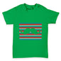 Candy Stripe Moustache Baby Toddler T-Shirt