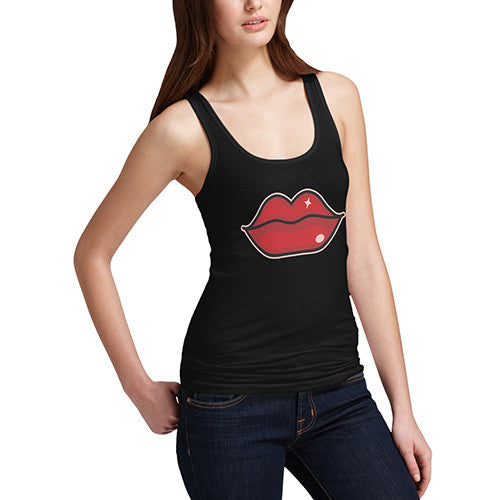 Womens Hot Lips Tank Top