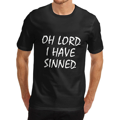 Mens I Have Sinned Funny T-Shirt