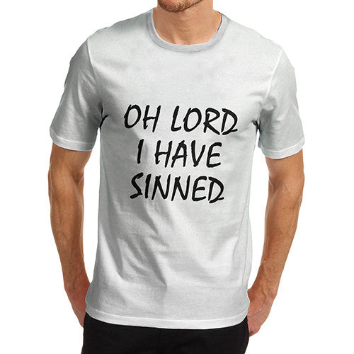 Mens I Have Sinned Funny T-Shirt