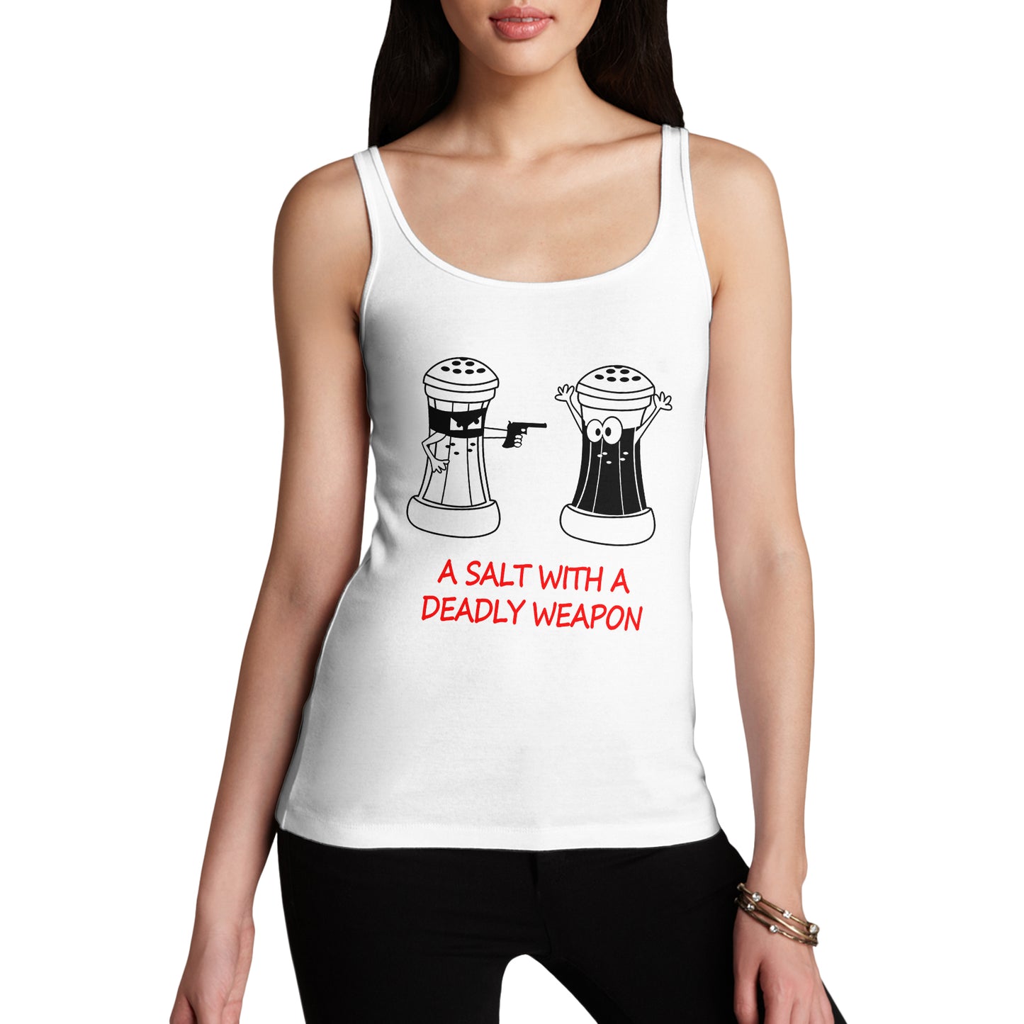 Womens A Salt With A Deadly Weapon Tank Top