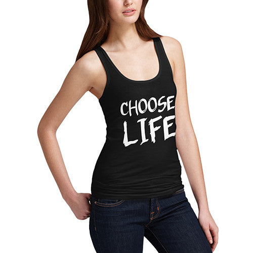 Womens Choose Life Tank Top