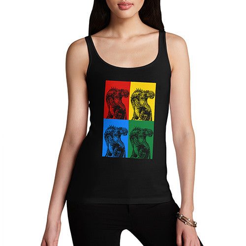 Womens T Rex Pop Art Tank Top