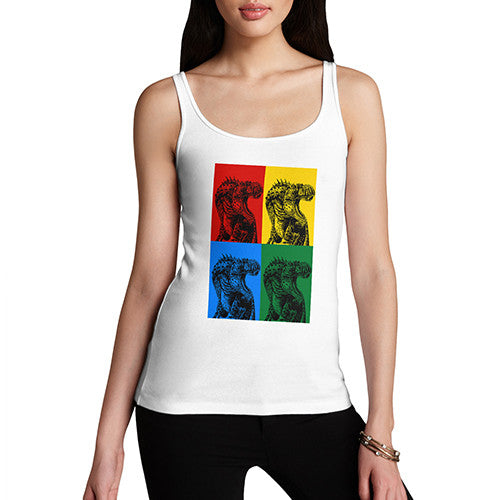 Womens T Rex Pop Art Tank Top