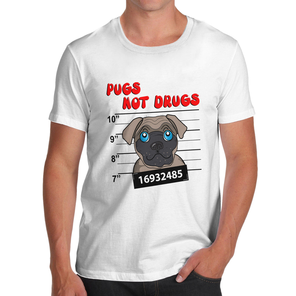 Mens Pugs Not Drugs T-Shirt