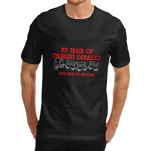 Mens Train Of Thought Derailed T-Shirt
