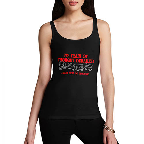 Womens Train Of Thought Derailed Tank Top