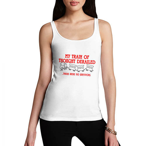 Womens Train Of Thought Derailed Tank Top