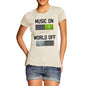 Women's Music On World Off T-Shirt