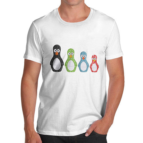 Mens ABE GUIN Funny Penguin T-Shirt