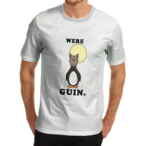 Mens WERE GUIN Funny Penguin T-Shirt