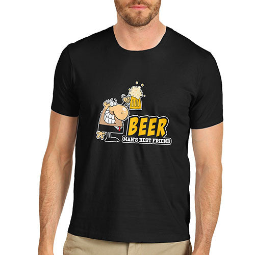 Men's Funny Beer Man's Best Friend Joke T-Shirt