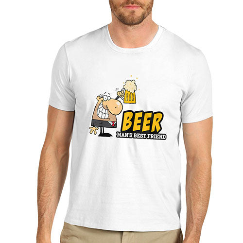 Men's Funny Beer Man's Best Friend Joke T-Shirt