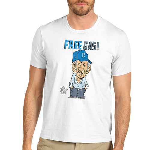 Men's Funny Free Gas T-Shirt