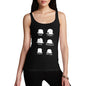 Women's Funny Bowler Hats Tank Top