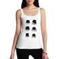 Women's Funny Bowler Hats Tank Top