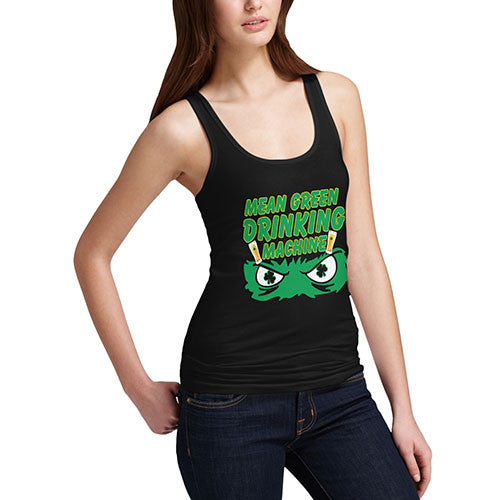 Women's Mean Green Drinking Machine Tank Top