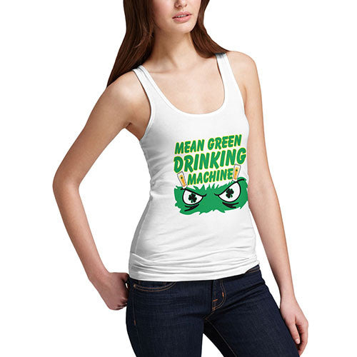 Women's Mean Green Drinking Machine Tank Top