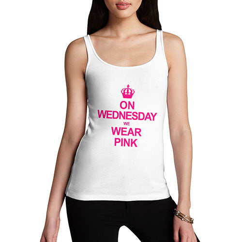 Women's On Wednesday We Wear Pink Tank Top