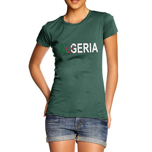 Women's Algeria Flag Football T-Shirt