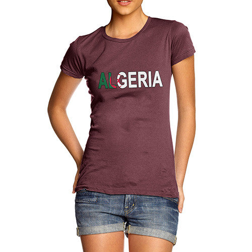 Women's Algeria Flag Football T-Shirt