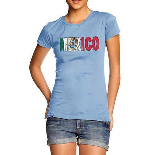 Women's Mexico Flag Football T-Shirt