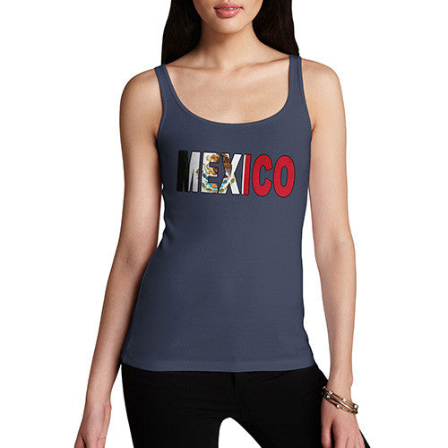 Women's Mexico Flag Football Tank Top