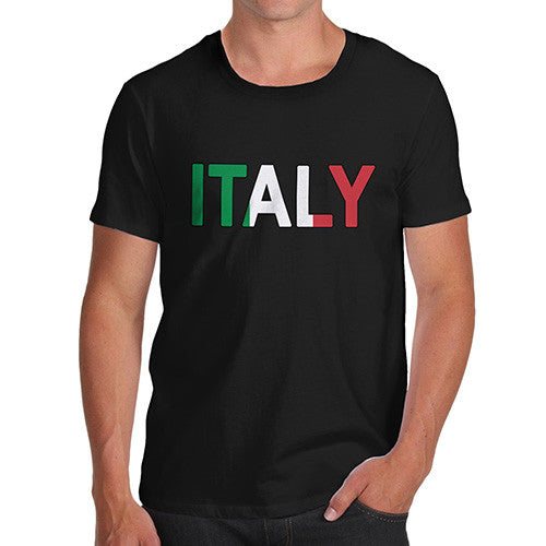 Men's Italy Flag Football T-Shirt