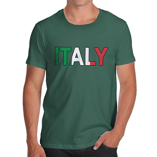 Men's Italy Flag Football T-Shirt