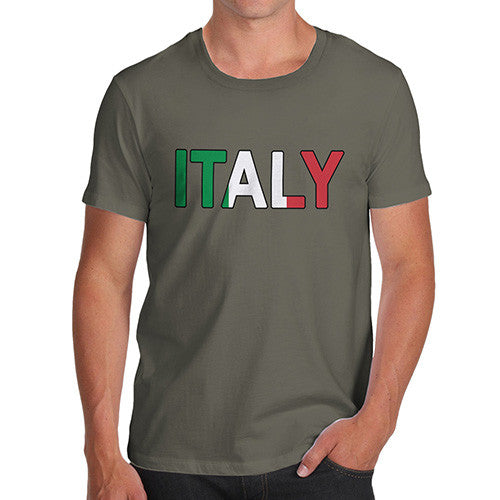 Men's Italy Flag Football T-Shirt