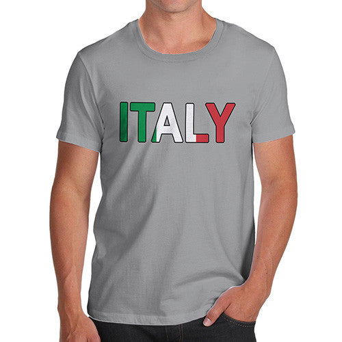 Men's Italy Flag Football T-Shirt