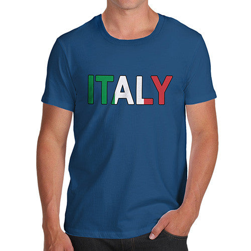 Men's Italy Flag Football T-Shirt