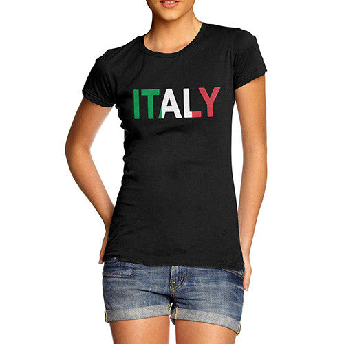 Women's Italy Flag Football T-Shirt