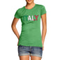 Women's Italy Flag Football T-Shirt