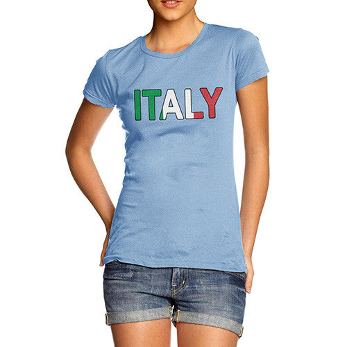 Women's Italy Flag Football T-Shirt