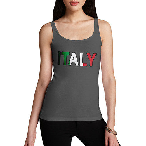Women's Italy Flag Football Tank Top