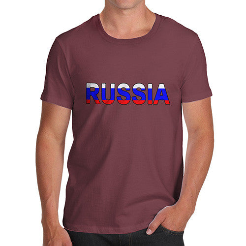 Men's Russia Flag Football T-Shirt